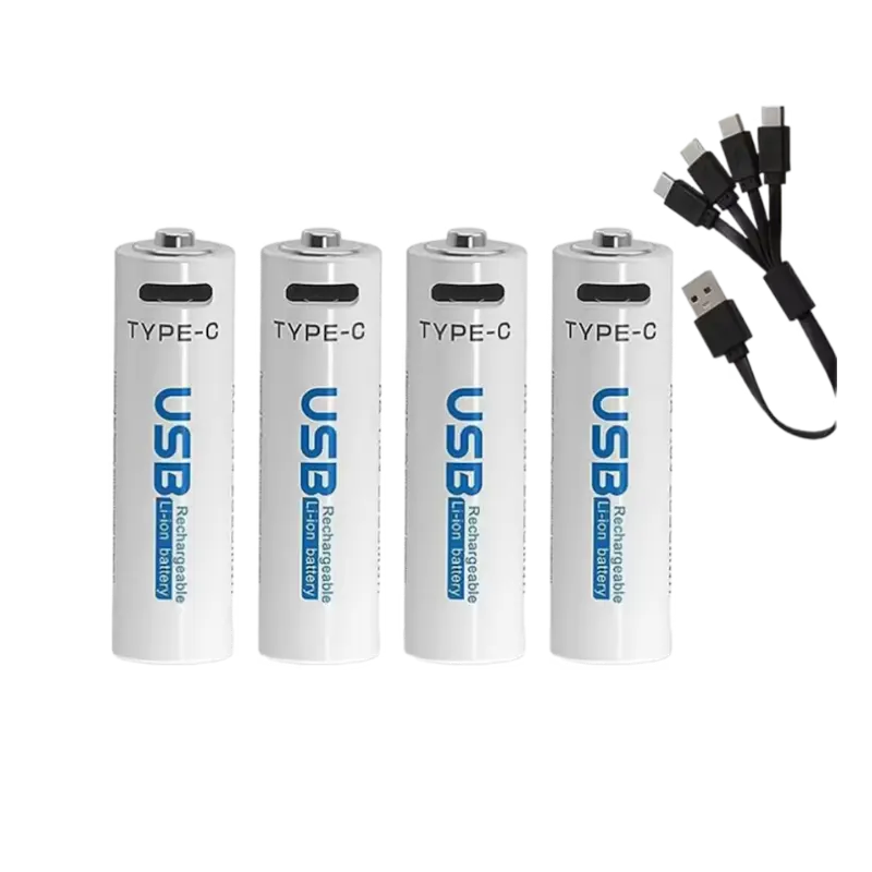 AiVR AA USB-C Rechargeable Batteries 4pcs - 2550 mWh AiVR AA USB-C Rechargeable Batteries 4pcs - 2550 mWh