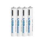 AiVR AAA USB-C Rechargeable Batteries 4pcs - 900mWh