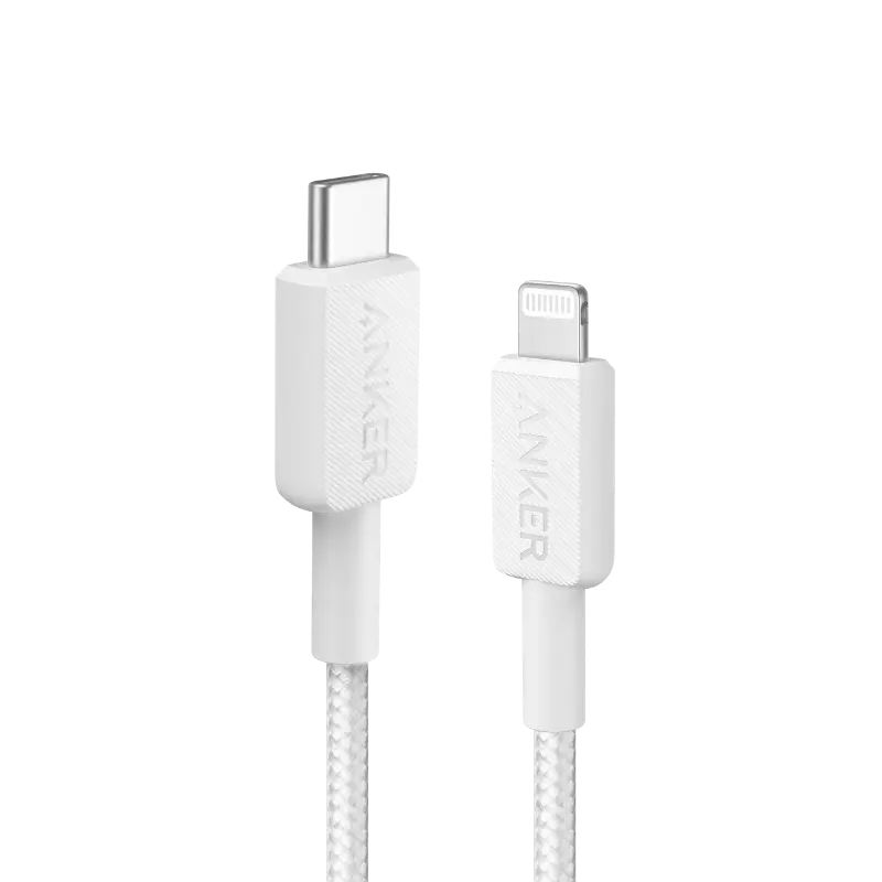 Anker 322 USB-C to Lightning Braided Cable white Anker 322 USB-C to Lightning Braided Cable
