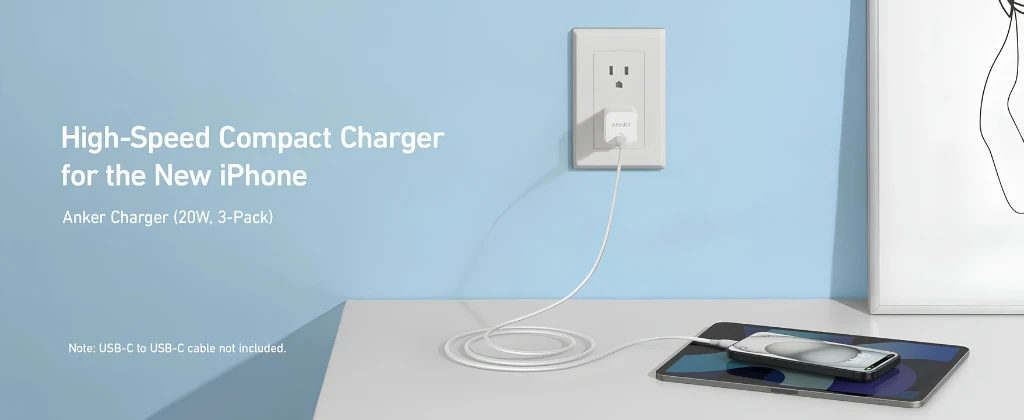 Anker PowerPort III 20W Cube Compact USB-C Charger
