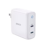Anker PowerPort Atom PD 2 60W 2-Port USB C Charger,white,The Ultra-Compact Dual-Port Wall Charger for Phones, Laptops, and More