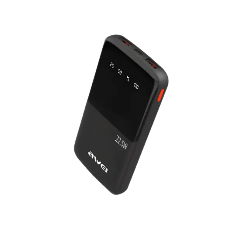 Awei P10K 10000mAh 22.5W Fast Charge Power Bank Awei P10K 10000mAh 22.5W PD Fast Charge Power Bank