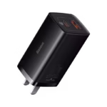 Baseus 67N3 Lite Fast Charger Type-C Usb-A Dual Output.black,67W High Power Fast Charging