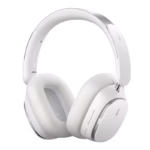 Baseus H1 pro Bowie Noise-Cancelling Wireless Headphone-white, with 40mm driver ,with 70 hours