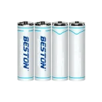 Beston AA Lithium Rechargeable Battery with Type-C (4pcs)