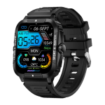COLMI P76 Outdoor Sports Smart Watch-blackSuper long battery life: COLMI P76 uses a large battery capacity of 430mAh, which has a longer battery life and is more convenient to use. Super many sports: COLMI P76 connected to the APP can push nearly 100+ sports modes, allowing you to choose at will and record at any time.