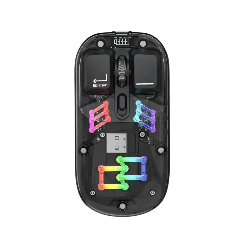 COTECi OF-026-WH Magic Crystal IV Wireless Dual-Mode Mouse black COTECi OF-026-WH Magic Crystal IV Wireless Dual-Mode Mouse