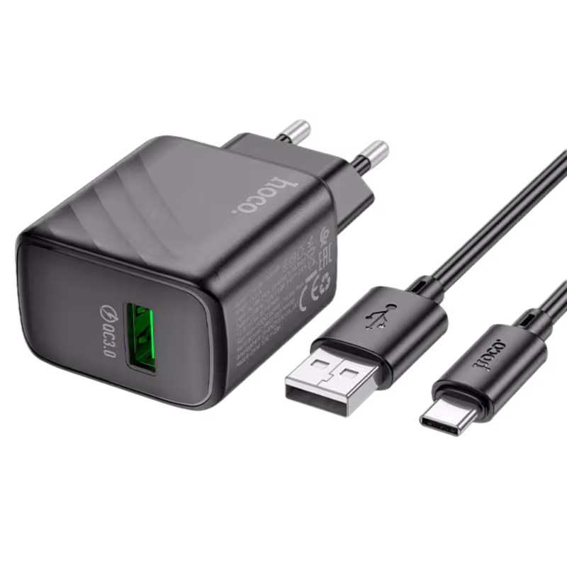 Hoco CS21A 18W EU Wall Charger With Cable,type-c