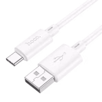 Hoco X88 Gratified Usb A to Type C Cable-PVC sheathing and connectors,white