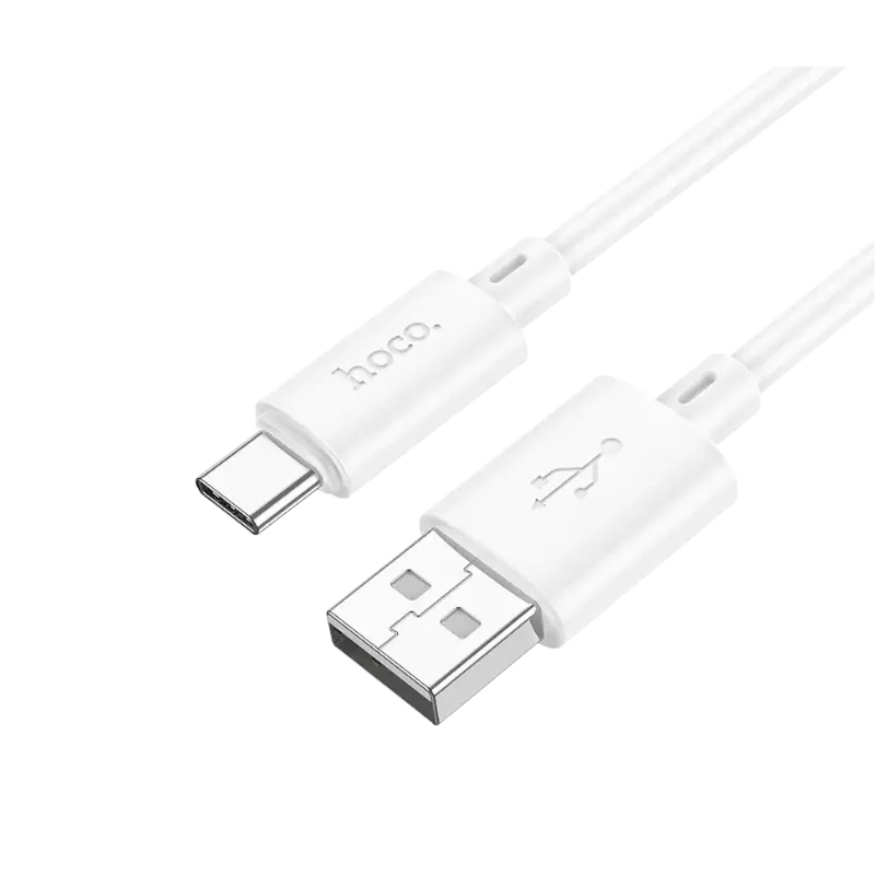 Hoco X88 Gratified Usb A to Type C Cable white Hoco X88 Gratified Usb A to Type C Cable