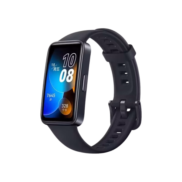 Huawei band 8-black,Ultra-thin sleek design,AMOLED bezel-free always-on supersmooth display