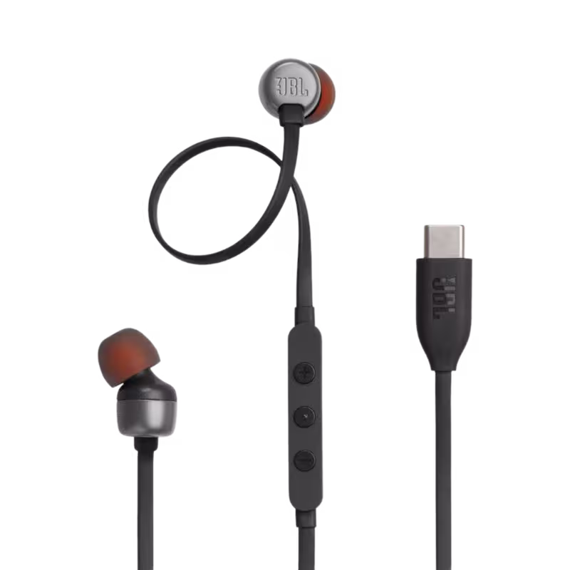 JBL Tune 310C Type C Hi-Res Earphone with Mic,Black