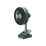 JISULIFE FA13R Clip-on Type Oscillating Fan 8000mAh-green,Runtime: 5-28 hours Charging time: 6-10 hours
