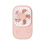 JISULIFE FA49 Rechargeable Super-Thin Handheld Fan 2000mAh-pink, 1st gear for about 14 hours, 2nd gear for 9 hours, and 3rd gear for 4 hours.