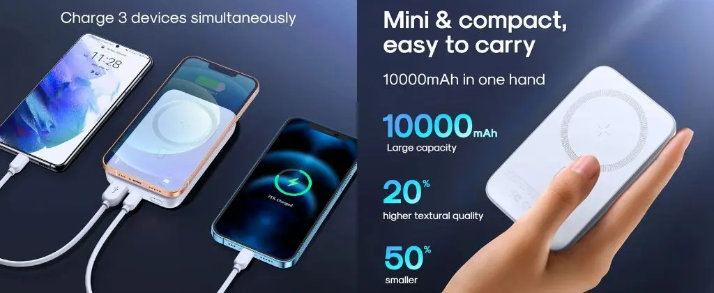 Joyroom JR-W020 20W Magnetic Wireless Charging Power Bank 10000mAh