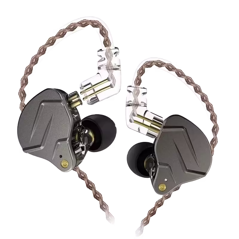 KZ-ZSN Pro Hybrid Heavy Bass Earphones,Black,up to 26dB reduction.