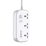 Ldnio SC3416 Power Strip 65W 3 Sockets With 4 Port Charger Multiplug