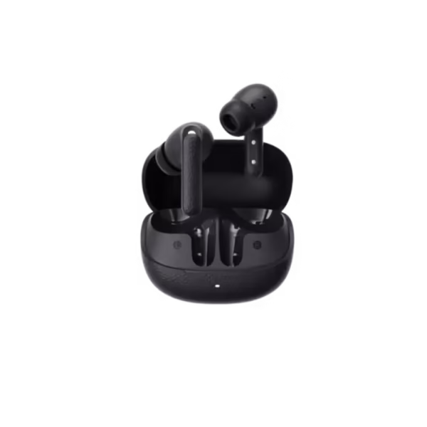 QCY Buds ANC HT15 45dB Adaptive ANC Wireless Earbuds-black,97% of outside noise, 25 hours of playback