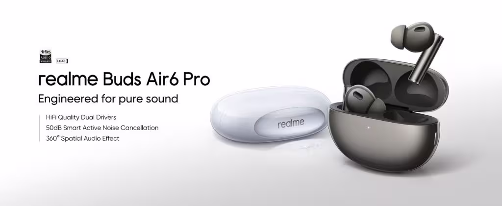 Realme Buds Air 6 Pro ANC TWS Earbuds b