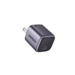 Ugreen CD319 (90901) 30W GaN Fast Charger-USBrand: Ugreen Model: CD319 Plug Type: US Color: Space Gray Output Power: 30W Max Input: 100-240V, 50-60HZ, 800mA Max Material: Flame-Retardant USB-C Output: 5V/3A, 9V/3A, 12V/2.5A, 15V/2A, 20V/1.5A, 3.3-11V/2.7A USB Compatibility: PD3.0/2.0, PPS, QC4.0/3.0/2.0, AFC, SCP, FCP GaN Technology Overvoltage Protection