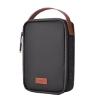 WiWU Minimalist Travel Pouch for Electronics Macbook Accessorie Organizer Bag black (2)Material 600D Polyester