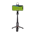 WiWU Wi-SE011 Mini Portable Selfie Stick (2)iWU Wi-SE011 Mini Portable Selfie Stick Material Aluminum alloy+ABS Cable Length 82cm Other Features Remote control with bluetooth | Mini portable with adjustable fill light (3 level)