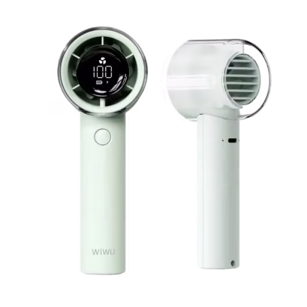 Wiwu Hurricane Wi-FS010 Turbo Portable Fan-greenBuilt-in 3000mAh Rechargeable Battery Provides up to 10 hours of continuous use on low speed.