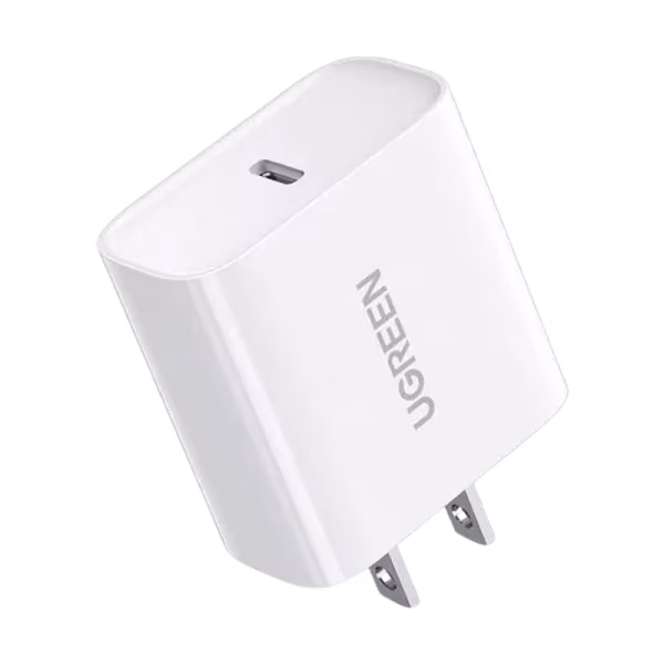 Ugreen CD137 20W PD USB-C Wall Charger (20760)Color: White Dimension: 50.5 x 22.9 x 15.2mm Weight (gm): 59.8 gm Use For: iPhone 11 / iPhone 11 Pro / iPhone 11 Pro Max / iPhone XR / XS Max / XS / X / 8 /8 Plus, 2018 iPad Pro, Samsung S10 / S9 / S8 / M20 / Note 9 / Note 8 / S7 Edge / A80 / A70 / A40 / A9 2018 / A8 2018 and Huawei Mate 20 / Mate 20 Pro / Mate 10 / P30 / P30 Pro / P20 / P20 Pro / P10 / over 20, Xiaomi Redmi Note 7 / Mi 8 / Mi 6 / A2, Google Pixel 3x / 3a / 2XL / 2, etc.