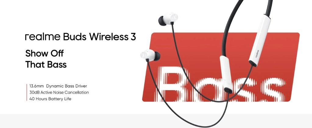 realme Buds Wireless 3 ANC in-Ear Bluetooth Neckband