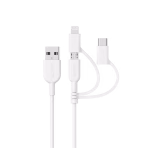 Anker PowerLine ii 3-in1 Cable Features 3-in-1 multi cable solution provides you wide range products charging capability; Various device and accessories compatibility including devices, Headphones and more; One cable to all usage from USB-C, Micro-USB and even Apple’s Lightning; Suitable with Apple’s new iPhone 15 series with USB-C port; Made from “Bulletproof Fiber Core”, that provides long-lasting performance; MFi certification from Apple ensures strict quality testing, faster & safer charging; Strong built quality with a 12 thousand bending tested, that makes it Super Durable. Anker PowerLine ii 3-in1 Cable The Anker PowerLine II 3-in-1 – your go-to solution for all your charging needs! This popular multi-cable offers a versatile 3-in-1 design, compatible with a wide range of devices and accessories, including headphones. Whether it's USB-C, Micro-USB, or Apple's Lightning, this cable has you covered. It even suits the latest iPhone 15 series with a USB-C port. Crafted from "Bulletproof Fiber Core," it ensures long-lasting performance and undergoes rigorous testing with MFi certification from Apple, guaranteeing faster and safer charging. With a robust build quality and a whopping 12 thousand bending tests, the Anker PowerLine II 3-in-1 is super durable and the ultimate cable solution for all your charging matters! Anker PowerLine II 3-in-1 Cable - 3ft Price in Bangladesh Buy original Anker PowerLine II 3-in-1 Cable - 3ft  at the best price in Bangladesh from Shei Tech. From chargers, cables, power banks, to earbuds and smartwatches — we have it all! Shop now for authentic accessories, fast delivery, and unbeatable deals.  Why Choose Shei Tech – Best Gadget Shop in Bangladesh Looking for the best place to buy gadgets online in Bangladesh? Welcome to Shei Tech, your onestop destination for authentic and top-quality gadgets at best prices. Whether you're searching for the latest wireless earbuds, smartwatches or other premium tech accessories, Shei Tech is the trusted gadget shop in Bangladesh.  We offer a fast, secure, and user-friendly online shopping experience, making it easy to order the latest gadgets in Bangladesh from the comfort of your home. All our products, including the popular  Anker PowerLine II 3-in-1 Cable - 3ft , are 100% original and authentic products. At Shei Tech, we are committed to providing the best tech deals, exclusive gadget launches and reliable delivery across Bangladesh. Our expert team ensures every customer receives excellent service and genuine products