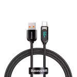 Baseus Display Fast Charging Data Cable USB to Type-C 66W Are you searching for something incredible? Apple Gadgets is here with something. Presenting to you the Baseus Display Fast Charging Data Cable USB to Type-C 66W! Compared to voltage and current digital cables, the digital display of power tells you the charging speed more directly and is easier to understand.Built-in chips always monitor the charging power and adjust current and voltage automatically, to avoid damage to the battery due to unstable current. When the device is fully charged, the trickle mode is automatically switched, charging at night is more assured. Thickened copper wire core conduction, multilayer high-density shielding, enhanced transmission stability and reduced heat generation. So don't delay! Come to Apple Gadgets now to get your desired products.