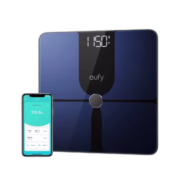 Eufy by Anker, Smart Scale P1 Body Fat Scale Features  Tracks 14 body health metrics (weight, body fat, BMI, muscle mass, etc.) High-precision G-shaped sensors for accurate results Syncs data via Bluetooth with EufyLife, Apple Health, Google Fit, and Fitbit Auto-recognition for up to 16 users – ideal for family use Sleek design with anti-slip finish and clear LED display Supports weight up to 180kg (396 lbs) Easy setup with smart app integration Eufy by Anker, Smart Scale P1 Body Fat Scale The eufy Smart Scale P1 is an advanced digital body fat scale that helps you track your health with precision and ease. Equipped with 14 essential body measurements including weight, body fat, BMI, muscle mass, and more, it gives you a complete picture of your fitness journey. With Bluetooth connectivity, it syncs seamlessly with the EufyLife app and popular third-party health apps like Apple Health, Google Fit, and Fitbit. Designed with a sleek tempered glass surface and anti-slip finish, the P1 combines durability, accuracy, and style for everyday use. Eufy by Anker, Smart Scale P1 Body Fat Scale  Price in Bangladesh Buy original Eufy by Anker, Smart Scale P1 Body Fat Scale   at the best price in Bangladesh from Shei Tech. From chargers, cables, power banks, to earbuds and smartwatches — we have it all! Shop now for authentic accessories, fast delivery, and unbeatable deals.  Why Choose Shei Tech – Best Gadget Shop in Bangladesh Looking for the best place to buy gadgets online in Bangladesh? Welcome to Shei Tech, your onestop destination for authentic and top-quality gadgets at best prices. Whether you're searching for the latest wireless earbuds, smartwatches or other premium tech accessories, Shei Tech is the trusted gadget shop in Bangladesh.  We offer a fast, secure, and user-friendly online shopping experience, making it easy to order the latest gadgets in Bangladesh from the comfort of your home. All our products, including the popular Eufy by Anker, Smart Scale P1 Body Fat Scale  , are 100% original and authentic products. At Shei Tech, we are committed to providing the best tech deals, exclusive gadget launches and reliable delivery across Bangladesh. Our expert team ensures every customer receives excellent service and genuine products.