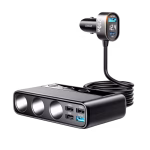 JOYROOM JR-CL06 210W 9-in-1 port Car Cigarette Lighter Adapter Features 9-in-1 multifunction design: 3 cigarette lighter sockets + 3 USB-A ports + 3 Type-C ports 210W total high power output to charge multiple devices simultaneously Supports PD 65W + QC 3.0 fast charging for laptops, tablets, and smartphones Independent on/off switches for cigarette sockets LED voltage display for real-time car battery monitoring Smart safety protection against over-current, over-voltage, overheating, and short circuit Wide compatibility: suitable for mobile devices, dash cams, car refrigerators, air pumps, and other in-car electronics Compact, durable design with anti-slip mounting JOYROOM JR-CL06 210W 9-in-1 port Car Cigarette Lighter Adapter The JOYROOM 9-in-1 210W Cigarette Lighter Splitter Adapter is the ultimate in-car power hub, designed for travelers and professionals who need to power multiple devices on the go. With 3 cigarette sockets and 6 USB/Type-C outputs, it supports high-speed charging for everything from smartphones to laptops. Its intelligent protection system and real-time voltage monitoring ensure safe and reliable performance, making it a must-have accessory for road trips and daily commutes JOYROOM JR-CL06 210W 9-in-1 port Car Cigarette Lighter Adapter Price in Bangladesh Buy original JOYROOM JR-CL06 210W 9-in-1 port Car Cigarette Lighter Adapter at the best price in Bangladesh from Shei Tech. From chargers, cables, power banks, to earbuds and smartwatches — we have it all! Shop now for authentic accessories, fast delivery, and unbeatable deals.  Why Choose Shei Tech – Best Gadget Shop in Bangladesh Looking for the best place to buy gadgets online in Bangladesh? Welcome to Shei Tech, your onestop destination for authentic and top-quality gadgets at best prices. Whether you're searching for the latest wireless earbuds, smartwatches or other premium tech accessories, Shei Tech is the trusted gadget shop in Bangladesh.  We offer a fast, secure, and user-friendly online shopping experience, making it easy to order the latest gadgets in Bangladesh from the comfort of your home. All our products, including the popular JOYROOM JR-CL06 210W 9-in-1 port Car Cigarette Lighter Adapter, are 100% original and authentic products. At Shei Tech, we are committed to providing the best tech deals, exclusive gadget launches and reliable delivery across Bangladesh. Our expert team ensures every customer receives excellent service and genuine products.