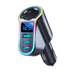 JOYROOM JR-CL21 150W Car Charger with LED Digital Display Features  150W total output power – suitable for multiple devices simultaneously 2 cigarette lighter sockets + 3 USB-A ports + 1 Type-C port Fast charging support (PD + QC3.0) for smartphones, tablets, GPS, and dash cams Built-in LED digital display shows real-time car battery voltage status Independent on/off power switches for cigarette lighter sockets Multiple safety protections – safeguards against over-current, over-voltage, overheating, and short circuits Compatible with 12V/24V vehicles including cars, SUVs, and trucks Compact and durable design with non-slip mounting for convenience JOYROOM JR-CL21 150W Car Charger with LED Digital Display The JOYROOM JR-CL21 150W Car Charger is a multifunctional in-car power hub that keeps all your devices charged on the go. With its dual cigarette lighter sockets and multiple fast-charging USB ports, it can power smartphones, tablets, dash cams, car refrigerators, and other electronics at the same time. The smart LED display helps you monitor your vehicle’s battery in real time, while advanced protection ensures safe and reliable charging. Perfect for road trips, professional drivers, and everyday commutes. JOYROOM JR-CL21 150W Car Charger with LED Digital Display Price in Bangladesh Buy original JOYROOM JR-CL21 150W Car Charger with LED Digital Display at the best price in Bangladesh from Shei Tech. From chargers, cables, power banks, to earbuds and smartwatches — we have it all! Shop now for authentic accessories, fast delivery, and unbeatable deals.  Why Choose Shei Tech – Best Gadget Shop in Bangladesh Looking for the best place to buy gadgets online in Bangladesh? Welcome to Shei Tech, your onestop destination for authentic and top-quality gadgets at best prices. Whether you're searching for the latest wireless earbuds, smartwatches or other premium tech accessories, Shei Tech is the trusted gadget shop in Bangladesh.  We offer a fast, secure, and user-friendly online shopping experience, making it easy to order the latest gadgets in Bangladesh from the comfort of your home. All our products, including the popular JOYROOM JR-CL21 150W Car Charger with LED Digital Display, are 100% original and authentic products. At Shei Tech, we are committed to providing the best tech deals, exclusive gadget launches and reliable delivery across Bangladesh. Our expert team ensures every customer receives excellent service and genuine products.