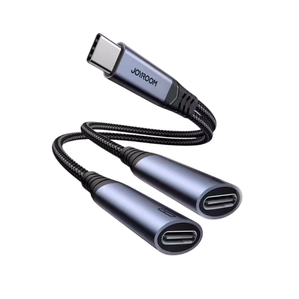 JOYROOM SY C03 2 in 1 Audio Adapter Features Dual-function adapter: supports charging while listening to audio. Connector type: USB-C to 3.5mm+USB-C High-quality sound output with minimal interference. Compact and portable design for easy carrying. Durable construction for long-term usage. Function: audio transmission/charging Charging power: 60W Material: aluminum alloy + braided nylon JOYROOM SY C03 2 in 1 Audio Adapter The JOYROOM SY C03 2-in-1 Audio Adapter allows you to charge your device and listen to music simultaneously without compromising sound quality. Its compact and durable design makes it ideal for on-the-go users who need convenience and reliable performance. Compatible with a variety of devices, it ensures seamless audio experience while charging. JOYROOM SY C03 2 in 1 Audio Adapter Price in Bangladesh Buy original JOYROOM SY C03 2 in 1 Audio Adapter at the best price in Bangladesh from Shei Tech. From chargers, cables, power banks, to earbuds and smartwatches — we have it all! Shop now for authentic accessories, fast delivery, and unbeatable deals.  Why Choose Shei Tech – Best Gadget Shop in Bangladesh Looking for the best place to buy gadgets online in Bangladesh? Welcome to Shei Tech, your onestop destination for authentic and top-quality gadgets at best prices. Whether you're searching for the latest wireless earbuds, smartwatches or other premium tech accessories, Shei Tech is the trusted gadget shop in Bangladesh.  We offer a fast, secure, and user-friendly online shopping experience, making it easy to order the latest gadgets in Bangladesh from the comfort of your home. All our products, including the popular JOYROOM SY C03 2 in 1 Audio Adapter, are 100% original and authentic products. At Shei Tech, we are committed to providing the best tech deals, exclusive gadget launches and reliable delivery across Bangladesh. Our expert team ensures every customer receives excellent service and genuine products.