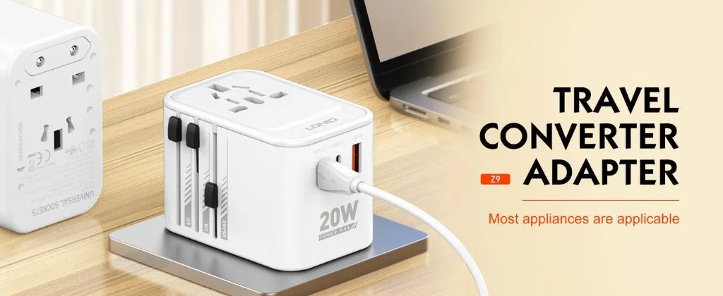 LDNIO Z9 3 USB Ports 20W GaN Travel Adapter