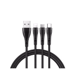 Mcdodo Mamba Series 3 in 1 USB To Lightning, Type C, Micro USB Charging Cable Features 3-in-1: Lightning + Micro USB + USB-C  Length: 1.2 meters Fast charging up to 3A (max) Smart chip for intelligent power distribution Durable nylon braided exterior Reinforced stress points for extended lifespan Compatible with most Android & iOS devices Mcdodo Mamba Series 3 in 1 USB To Lightning, Type C, Micro USB Charging Cable The MCDODO CA6960 Mamba Series is a high-performance 3-in-1 charging cable that features Lightning, Micro USB, and Type-C connectors—all in one durable, tangle-free design. With a total length of 1.2 meters, this cable supports fast charging up to 3A, making it perfect for powering multiple devices simultaneously. Built with nylon braided material and reinforced joints, it’s engineered to withstand over 10,000 bends, ensuring long-lasting durability. The smart chip inside ensures stable and safe charging, while its wide compatibility makes it suitable for most smartphones, tablets, and gadgets. Mcdodo Mamba Series 3 in 1 USB To Lightning, Type C, Micro USB Charging Cable Price in Bangladesh  Buy original Mcdodo Mamba Series 3 in 1 USB To Lightning, Type C, Micro USB Charging Cable  at the best price in Bangladesh from Shei Tech. From chargers, cables, power banks, to earbuds and smartwatches — we have it all! Shop now for authentic accessories, fast delivery, and unbeatable deals.  Why Choose Shei Tech – Best Gadget Shop in Bangladesh Looking for the best place to buy gadgets online in Bangladesh? Welcome to Shei Tech, your onestop destination for authentic and top-quality gadgets at best prices. Whether you're searching for the latest wireless earbuds, smartwatches or other premium tech accessories, Shei Tech is the trusted gadget shop in Bangladesh.  We offer a fast, secure, and user-friendly online shopping experience, making it easy to order the latest gadgets in Bangladesh from the comfort of your home. All our products, including the popular  Mcdodo Mamba Series 3 in 1 USB To Lightning, Type C, Micro USB Charging Cable , are 100% original and authentic products. At Shei Tech, we are committed to providing the best tech deals, exclusive gadget launches and reliable delivery across Bangladesh. Our expert team ensures every customer receives excellent service and genuine products.
