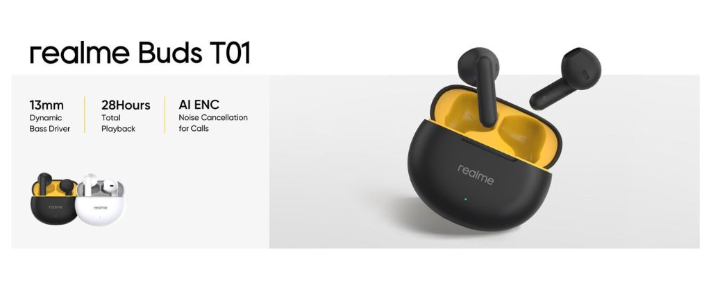 realme Buds T01 ENC TWS Earbuds