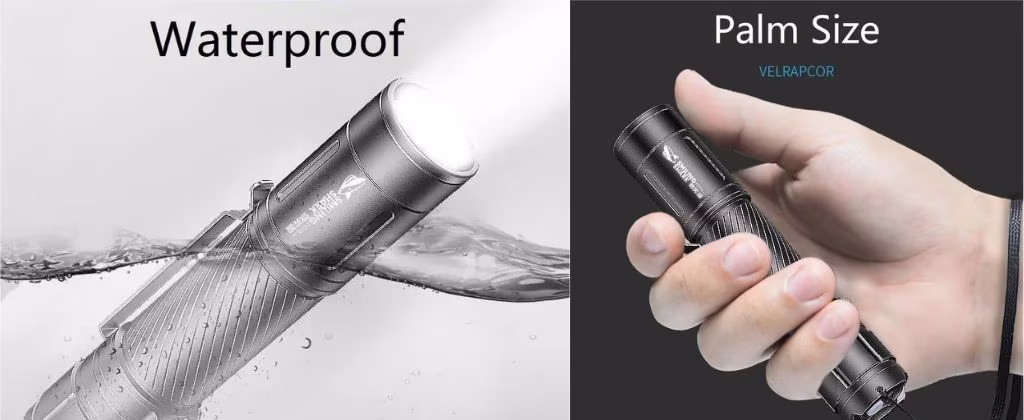 Smiling Shark SD7115 Portable Rechargeable Flashlight