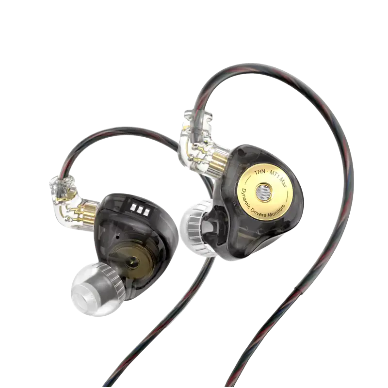 TRN MT1 MAX 10mm Dual Magnet Dynamic Driver In-Ear Monitor black TRN MT1 MAX 10mm Dual Magnet Dynamic Driver In-Ear Monitor