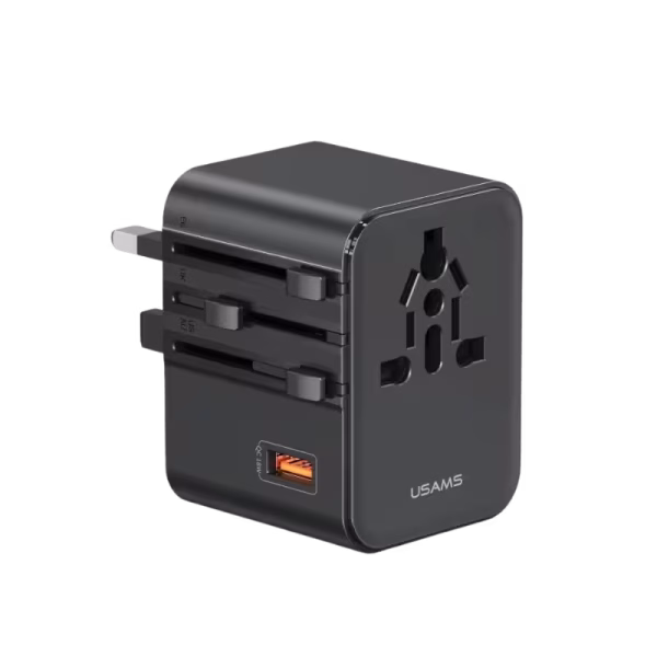USAMS CC309 25W Dual Type-C and USB-A Ports Universal Travel Charger Feature Dual ports: USB-C and USB-A for simultaneous charging Supports up to 25W fast charging Compact, portable, and travel-friendly Compatible with a wide range of devices Built-in safety protections against overcharging, overheating, and short-circuits Sleek and durable design  USB-C1/C2 output: 5V/3A, 9V/2.77A, 12V/2.08A, 3.3-11V/2.2A (25W)  USB-A output: 5V/3A, 9V/2A, 12V/1.5A, (18W)  Total output: 5V 3A (15W)  Input: 100-240V, 50/60Hz 0.8A Socket power: 100-240V, 10A (2500W) USAMS CC309 25W Dual Type-C and USB-A Ports Universal Travel Charger The USAMS CC309 is a compact and versatile travel charger designed to charge multiple devices efficiently. It features dual ports—one Type-C and one USB-A—allowing you to charge two devices simultaneously with a combined output of 25W. Its universal compatibility makes it suitable for smartphones, tablets, and other USB-powered devices. Ideal for travelers, it ensures fast and safe charging anywhere. USAMS CC309 25W Dual Type-C and USB-A Ports Universal Travel Charger Price in Bangladesh Buy original USAMS CC309 25W Dual Type-C and USB-A Ports Universal Travel Charger at the best price in Bangladesh from Shei Tech. From chargers, cables, power banks, to earbuds and smartwatches — we have it all! Shop now for authentic accessories, fast delivery, and unbeatable deals.  Why Choose Shei Tech – Best Gadget Shop in Bangladesh Looking for the best place to buy gadgets online in Bangladesh? Welcome to Shei Tech, your onestop destination for authentic and top-quality gadgets at best prices. Whether you're searching for the latest wireless earbuds, smartwatches or other premium tech accessories, Shei Tech is the trusted gadget shop in Bangladesh.  We offer a fast, secure, and user-friendly online shopping experience, making it easy to order the latest gadgets in Bangladesh from the comfort of your home. All our products, including the popular USAMS CC309 25W Dual Type-C and USB-A Ports Universal Travel Charger , are 100% original and authentic products. At Shei Tech, we are committed to providing the best tech deals, exclusive gadget launches and reliable delivery across Bangladesh. Our expert team ensures every customer receives excellent service and genuine products.