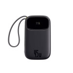 Baseus QPow 3 45W EnerFill FC31 Built-in Type-c & Lightning Cable 20000mAh Power Bank Features 20000mAh battery capacity 45W fast charging output Built-in Type-C cable & Lightning cable Digital display for real-time power monitoring Multiple device charging support Supports fast charging protocols (QC, PD, SCP, FCP, AFC) Capacity:10000mAh 7.3V/73Wh USB-C/USB-C Cable Input:5V 3A;9V 3A;12V 2.5A;15V 2A;20V 1.5A USB-C/USB-C Cable Output:5V 3A;9V 3A;12V 3A;15V 3A:20V 2.25A;10V 2.25A(SCP);11V 3A(UFCS) IP Cable Output:5V 2.4A;9V 3A USB-A Output:5V 3A:9V 2A:12V 1.5A:10V 2.25A(SCP):11V 3A(UFCS) USB-C+USB-C Cable+IP Cable+USB-A Output:5V 3A Total Output:5V 3A Triple output (Type-C, USB-A, built-in cables) Polymer lithium battery Excellent temperature control Overcharge and short-circuit protection Baseus QPow 3 45W EnerFill FC31 Built-in Type-c & Lightning Cable 20000mAh Power Bank The Baseus Power Bank EnerFill FC31 is the perfect portable charging solution for anyone who needs reliable power on the go. With a robust 20000mAh battery capacity, this power bank ensures your devices stay charged throughout the day, whether you’re commuting, traveling, or working remotely. Its high-capacity battery can provide multiple charges for smartphones, tablets, and other USB-powered devices, making it an essential accessory for busy lifestyles. Baseus QPow 3 45W EnerFill FC31 Built-in Type-c & Lightning Cable 20000mAh Power Bank Price in Bangladesh Buy original Baseus QPow 3 45W EnerFill FC31 Built-in Type-c & Lightning Cable 20000mAh Power Bank at the best price in Bangladesh from Shei Tech. From chargers, cables, power banks, to earbuds and smartwatches — we have it all! Shop now for authentic accessories, fast delivery, and unbeatable deals.  Why Choose Shei Tech – Best Gadget Shop in Bangladesh Looking for the best place to buy gadgets online in Bangladesh? Welcome to Shei Tech, your onestop destination for authentic and top-quality gadgets at best prices. Whether you're searching for the latest wireless earbuds, smartwatches or other premium tech accessories, Shei Tech is the trusted gadget shop in Bangladesh.  We offer a fast, secure, and user-friendly online shopping experience, making it easy to order the latest gadgets in Bangladesh from the comfort of your home. All our products, including the popular Baseus QPow 3 45W EnerFill FC31 Built-in Type-c & Lightning Cable 20000mAh Power Bank, are 100% original and authentic products. At Shei Tech, we are committed to providing the best tech deals, exclusive gadget launches and reliable delivery across Bangladesh. Our expert team ensures every customer receives excellent service and genuine products.  