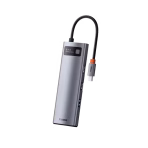 Baseus Metal Gleam Series 8-in-1 Type-C Hub Adapter Features  Multi-interface: This is a Type-C to HD 4K@60Hz*1+USB3.0*3+PD*1+RJ45*1+SD/TF*1 HUB adapter USB3.0 Ultra-Fast Transmission: Up to 10Gbps transmission rate, effortlessly connecting to your flash drives, hard drives, mouses, keyboards, and more devices 4K@60Hz HD Display: Display with ultra clarity, supporting connection for projectors, TVs, monitors, and more PD 100W Charging: Fast charging your laptop while expanding Gigabit Network, Plug & Play: Connect to a 1000Mbps network for smoother and more efficient work, moving and downloading Convenient Connector Storage: Protects the connector and maintains a tidy and organized desktop Baseus Metal Gleam Series 8-in-1 Type-C Hub Adapter  Baseus Metal Gleam Series 8-in-1 Multifunctional Type-C hub- a popular multifunctional hub from famous manufacturer Baseus. The specialty of this hub is, it holds 8 different types of ports. All these different types of ports are compatible to do several tasks simultaneously and make everything easy for you.  Baseus Metal Gleam Series 8-in-1 Type-C Hub Adapter Price in Bangladesh Buy original Baseus Metal Gleam Series 8-in-1 Type-C Hub Adapter at the best price in Bangladesh from Shei Tech. From chargers, cables, power banks, to earbuds and smartwatches — we have it all! Shop now for authentic accessories, fast delivery, and unbeatable deals.  Why Choose Shei Tech – Best Gadget Shop in Bangladesh Looking for the best place to buy gadgets online in Bangladesh? Welcome to Shei Tech, your onestop destination for authentic and top-quality gadgets at best prices. Whether you're searching for the latest wireless earbuds, smartwatches or other premium tech accessories, Shei Tech is the trusted gadget shop in Bangladesh.  We offer a fast, secure, and user-friendly online shopping experience, making it easy to order the latest gadgets in Bangladesh from the comfort of your home. All our products, including the popular Baseus Metal Gleam Series 8-in-1 Type-C Hub Adapter, are 100% original and authentic products. At Shei Tech, we are committed to providing the best tech deals, exclusive gadget launches and reliable delivery across Bangladesh. Our expert team ensures every customer receives excellent service and genuine products.
