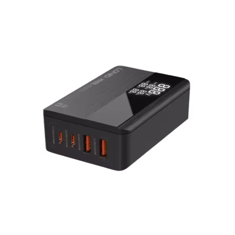 LDNIO A4809C 100W GaN Super Fast Charger vbalc LDNIO A4809C 100W GaN Super Fast Charger Features Delivers up to 100W total power from its ports. Four ports: 2 × USB-C (PD) and 2 × USB-A, allowing multiple devices to charge at once. GaN technology for higher efficiency and smaller size. LED display showing voltage/current to monitor charging status and output. Supports many charging protocols: PD3.0, QC4.0 / QC4+, PPS, SCP, FCP, etc. Fire-proof PC shell with texture finish for durability and safety. Includes one 1.5m power cord; options for different plug types (US/EU/UK). Multiple safety features (over-current, over-voltage, protection from overheating, etc.). LDNIO A4809C 100W GaN Super Fast Charger A 4-port GaN desktop/wall charger built for high performance and versatility. Supports ultra-fast charging protocols and adds a LED display that shows volts and amps. Compact design with durable materials and multiple safety protections make it suited for powering phones, tablets, laptops, and more simultaneously. LDNIO A4809C 100W GaN Super Fast Charger Price in Bangladesh Buy original LDNIO A4809C 100W GaN Super Fast Chargerat the best price in Bangladesh from Shei Tech. From chargers, cables, power banks, to earbuds and smartwatches — we have it all! Shop now for authentic accessories, fast delivery, and unbeatable deals. Why Choose Shei Tech – Best Gadget Shop in Bangladesh Looking for the best place to buy gadgets online in Bangladesh? Welcome to Shei Tech, your onestop destination for authentic and top-quality gadgets at best prices. Whether you're searching for the latest wireless earbuds, smartwatches or other premium tech accessories, Shei Tech is the trusted gadget shop in Bangladesh. We offer a fast, secure, and user-friendly online shopping experience, making it easy to order the latest gadgets in Bangladesh from the comfort of your home. All our products, including the popular LDNIO A4809C 100W GaN Super Fast Charger, are 100% original and authentic products. At Shei Tech, we are committed to providing the best tech deals, exclusive gadget launches and reliable delivery across Bangladesh. Our expert team ensures every customer receives excellent service and genuine products.LDNIO A4809C 100W GaN Super Fast Charger Features Delivers up to 100W total power from its ports. Four ports: 2 × USB-C (PD) and 2 × USB-A, allowing multiple devices to charge at once. GaN technology for higher efficiency and smaller size. LED display showing voltage/current to monitor charging status and output. Supports many charging protocols: PD3.0, QC4.0 / QC4+, PPS, SCP, FCP, etc. Fire-proof PC shell with texture finish for durability and safety. Includes one 1.5m power cord; options for different plug types (US/EU/UK). Multiple safety features (over-current, over-voltage, protection from overheating, etc.). LDNIO A4809C 100W GaN Super Fast Charger A 4-port GaN desktop/wall charger built for high performance and versatility. Supports ultra-fast charging protocols and adds a LED display that shows volts and amps. Compact design with durable materials and multiple safety protections make it suited for powering phones, tablets, laptops, and more simultaneously. LDNIO A4809C 100W GaN Super Fast Charger Price in Bangladesh Buy original LDNIO A4809C 100W GaN Super Fast Chargerat the best price in Bangladesh from Shei Tech. From chargers, cables, power banks, to earbuds and smartwatches — we have it all! Shop now for authentic accessories, fast delivery, and unbeatable deals. Why Choose Shei Tech – Best Gadget Shop in Bangladesh Looking for the best place to buy gadgets online in Bangladesh? Welcome to Shei Tech, your onestop destination for authentic and top-quality gadgets at best prices. Whether you're searching for the latest wireless earbuds, smartwatches or other premium tech accessories, Shei Tech is the trusted gadget shop in Bangladesh. We offer a fast, secure, and user-friendly online shopping experience, making it easy to order the latest gadgets in Bangladesh from the comfort of your home. All our products, including the popular LDNIO A4809C 100W GaN Super Fast Charger, are 100% original and authentic products. At Shei Tech, we are committed to providing the best tech deals, exclusive gadget launches and reliable delivery across Bangladesh. Our expert team ensures every customer receives excellent service and genuine products.