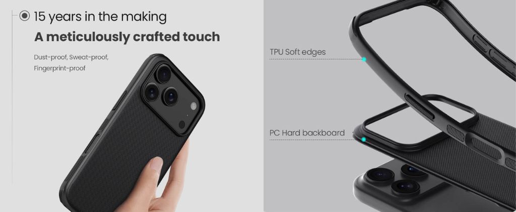 Nillkin Super Frosted Shield Pro Matte Armor Case for iPhone