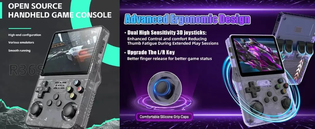 R36S Retro Handheld Game Console