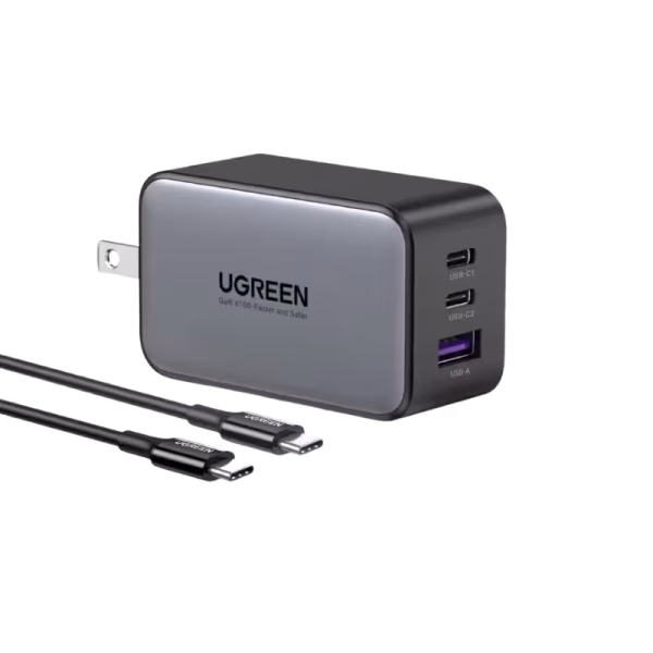 UGREEN CD244 Nexode 65W GaN 3 Ports Wall Charger with Type-C to C Cable Features 65W Total Output → Powerful enough to fast-charge laptops, tablets, and phones. 3 Ports (2C1A) → Charge up to 3 devices at once. GaN Technology → Compact size, higher efficiency, lower heat. Fast-Charging Protocols → Supports PD 3.0, QC 4.0+, PPS, and more. Smart Power Allocation → Automatically distributes power based on device needs. Safe Charging → Multi-protection system for voltage, temperature, and short-circuit safety. Includes USB-C to USB-C Cable → Hassle-free setup, optimized for fast charging. UGREEN CD244 Nexode 65W GaN 3 Ports Wall Charger with Type-C to C Cable The UGREEN Nexode 65W GaN Charger (CD244) is a compact yet powerful fast charger designed to power laptops, tablets, and smartphones simultaneously. Featuring 2 USB-C ports and 1 USB-A port, it supports multi-device fast charging with intelligent power distribution. Built with GaN technology, this charger is smaller, more efficient, and cooler than traditional chargers. The package also includes a USB-C to USB-C cable, so you’re ready to charge right out of the box. UGREEN CD244 Nexode 65W GaN 3 Ports Wall Charger with Type-C to C Cable Price in Bangladesh Buy original UGREEN CD244 Nexode 65W GaN 3 Ports Wall Charger with Type-C to C Cable at the best price in Bangladesh from Shei Tech. From chargers, cables, power banks, to earbuds and smartwatches — we have it all! Shop now for authentic accessories, fast delivery, and unbeatable deals. Why Choose Shei Tech – Best Gadget Shop in Bangladesh Looking for the best place to buy gadgets online in Bangladesh? Welcome to Shei Tech, your onestop destination for authentic and top-quality gadgets at best prices. Whether you're searching for the latest wireless earbuds, smartwatches or other premium tech accessories, Shei Tech is the trusted gadget shop in Bangladesh. We offer a fast, secure, and user-friendly online shopping experience, making it easy to order the latest gadgets in Bangladesh from the comfort of your home. All our products, including the popular UGREEN CD244 Nexode 65W GaN 3 Ports Wall Charger with Type-C to C Cable , are 100% original and authentic products. At Shei Tech, we are committed to providing the best tech deals, exclusive gadget launches and reliable delivery across Bangladesh. Our expert team ensures every customer receives excellent service and genuine products.