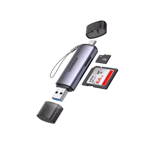 UGREEN CM185 2-in-1 USB C OTG Card Reader Features 2-in-1 Dual Interface → Equipped with both USB-C & USB-A connectors for wide compatibility. SD & TF Card Support → Works with SD, SDHC, SDXC, microSD, microSDHC, microSDXC cards. High-Speed Transfer → Supports USB 3.0 with data transfer speeds up to 5Gbps. OTG Functionality → Connect directly to USB-C smartphones or tablets for file access. Plug & Play → No drivers required, easy to use. Compact & Portable → Small and lightweight, ideal for travel and daily use. Durable Build → Made with high-quality materials for long-lasting use. Wide Compatibility → Works with Windows, macOS, Linux, Android devices, and more. UGREEN CM185 2-in-1 USB C OTG Card Reader The UGREEN CM185 2-in-1 USB-C OTG Card Reader is a compact and versatile solution for fast data transfer and convenient file access. It features dual connectors (USB-C & USB-A), allowing seamless use with laptops, smartphones, tablets, and PCs. Supporting SD and TF (microSD) cards, this reader makes it easy to transfer photos, videos, and documents on the go. UGREEN CM185 2-in-1 USB C OTG Card Reader Price in Bangladesh Buy original UGREEN CM185 2-in-1 USB C OTG Card Reader at the best price in Bangladesh from Shei Tech. From chargers, cables, power banks, to earbuds and smartwatches — we have it all! Shop now for authentic accessories, fast delivery, and unbeatable deals.  Why Choose Shei Tech – Best Gadget Shop in Bangladesh Looking for the best place to buy gadgets online in Bangladesh? Welcome to Shei Tech, your onestop destination for authentic and top-quality gadgets at best prices. Whether you're searching for the latest wireless earbuds, smartwatches or other premium tech accessories, Shei Tech is the trusted gadget shop in Bangladesh.  We offer a fast, secure, and user-friendly online shopping experience, making it easy to order the latest gadgets in Bangladesh from the comfort of your home. All our products, including the popular UGREEN CM185 2-in-1 USB C OTG Card Reader, are 100% original and authentic products. At Shei Tech, we are committed to providing the best tech deals, exclusive gadget launches and reliable delivery across Bangladesh. Our expert team ensures every customer receives excellent service and genuine products.