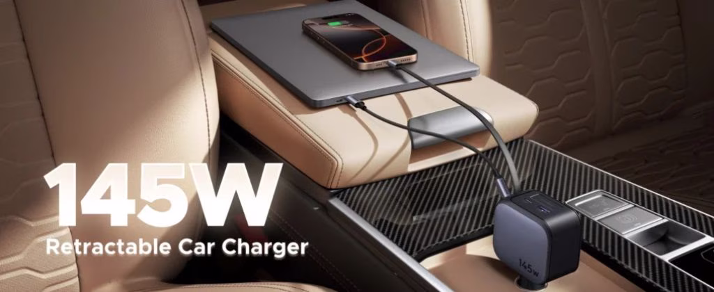 UGREEN EC604 145W Retractable Car Charger Price in BD