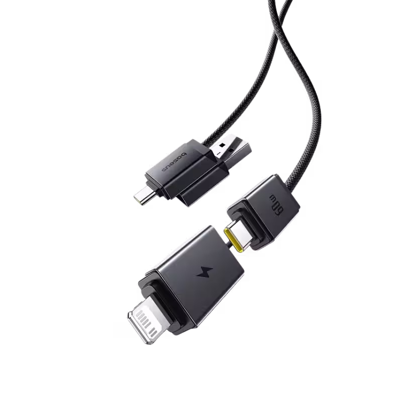 Baseus Versatile Two-for-Two Fast Charging Cable U+C to C+L 60W hh